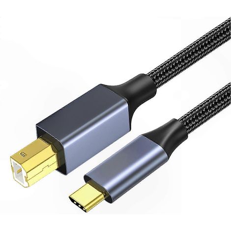 USB-C-auf-USB-B-Kabel für Drucker, Scanner und Controller, kompatibel mit Laptop und PC, zuverlässige Verbindung für Peripheriegeräte. (1/5)