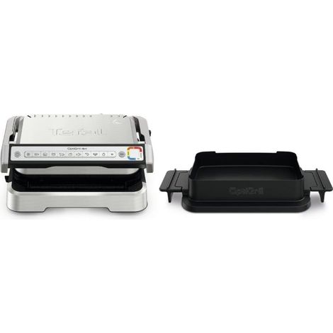 Grill électrique Tefal OptiGrill acier inoxydable 2100 W