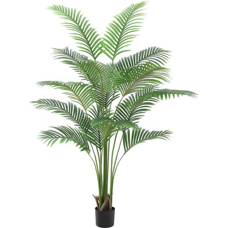 Palmier Artificiel Areca 6 Pieds, 15 Troncs Feuilles Soyeuses, Plante Artificielle Tropicale Réaliste (1/5)
