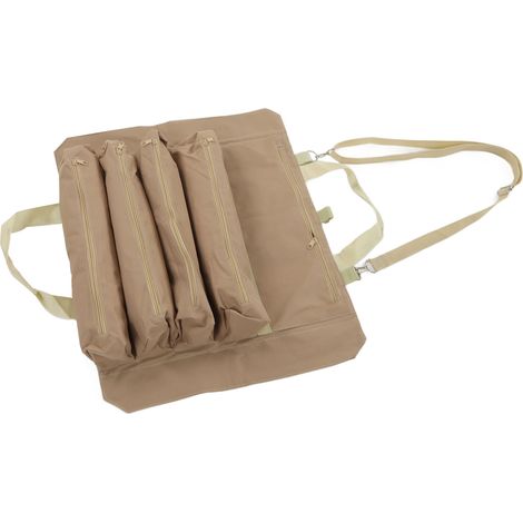 Sac à outils enroulable, pochette multifonctionnelle, portable, pliable et à plusieurs poches, pour clés, kaki (1/5)