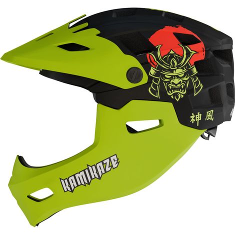 Casco integrale Kamikaze Ronin verde - Taglia M (1/5)