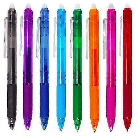 Stylos à encre effaçable, stylos à encre gel effaçable - Lot de 8 (1/5)