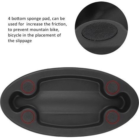 Support d'entraînement pour vélo, tapis de sol pour roue avant, stabilisateur pour VTT, équipement d'intérieur cyclisme. (1/4)