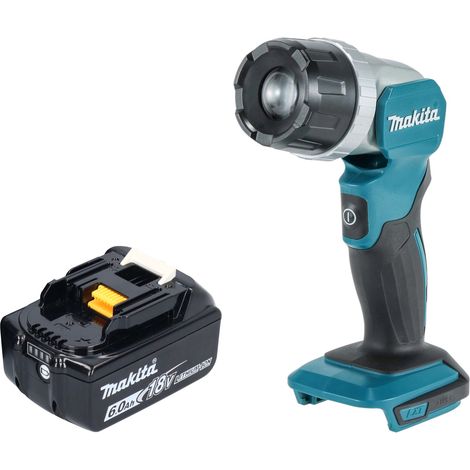 Makita DML 808 G1 Lampada portatile a batteria 14,4 / 18 V 190 lm LED + 1x batteria ricaricabile 6,0 Ah - senza caricabatterie