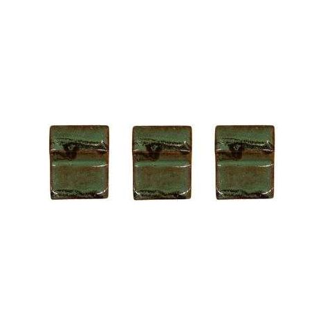 Lote de 3 soportes para macetas de 6 cm verde brumoso (1/2)