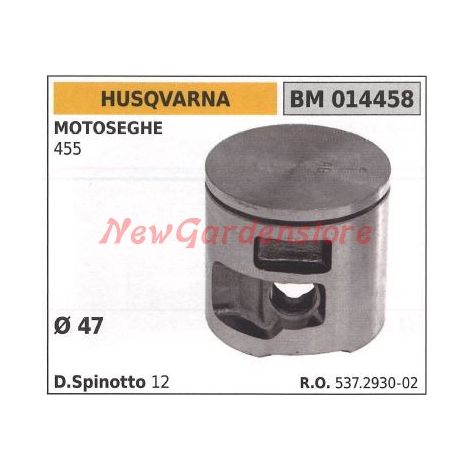 Pistón motosierra 455 Ø 47mm HUSQVARNA 014458