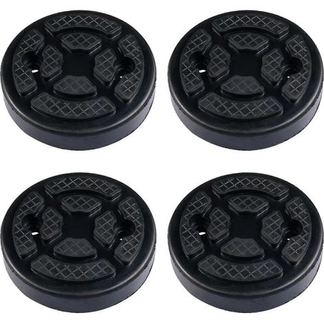 4 patins de cric génériques pour voiture, avec fil intérieur noir et caoutchouc, pour cric de sol et camping-cars (1/5)