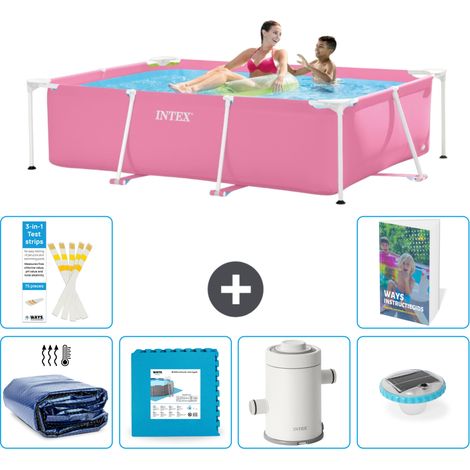 Rechteckiger Frame Pool - 220x150x60 cm - 7-teilig S152