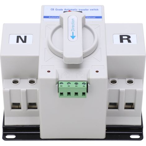 Commutateur de transfert automatique à double alimentation, 2P, commutateur de transfert automatique domestique et industriel, 230V, 63A. (1/5)