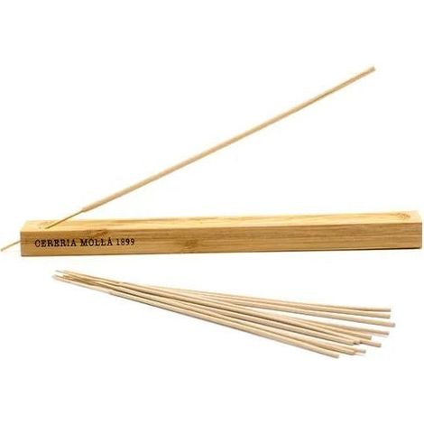 Cereria Molla Porta Incenso in Bambù 22,7x2,5x1,4 cm Naturale