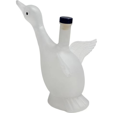Carafe à whisky (350 ml) avec bouchon, en verre, motif oie. Bouteille de vodka créative en 3D, idéale pour la décoration de bar ou de maison. (1/5)