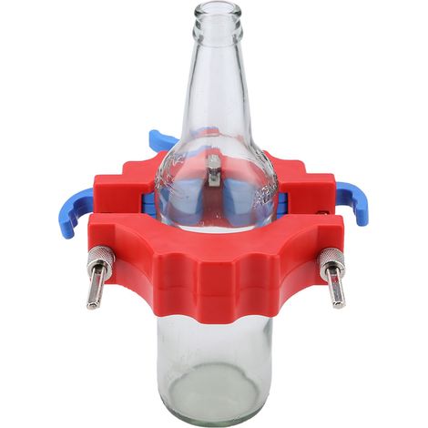 Coupe-bouteilles en verre pour bière et vin, outil de découpe pour loisirs créatifs et bricolage (rouge) (1/5)
