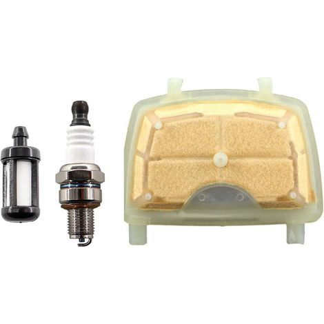 Filtro aria con candela - Filtro carburante per motoseghe Stihl MS171 MS181 MS211 MS 171 181 211 1139 007 1800 (1/5)