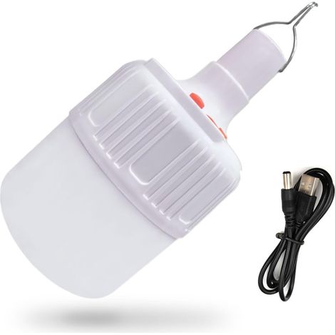 Rechargeable Camping Lamp 5000K 50W USB Camping Lantern Bulb with 4 Brightness Modes for Indoor and Outdoor Use, Suitable for Home Lighting and Emergency Events