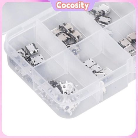 Connecteur MINI USB Femelle, Adaptateur de pour Appareils Basse Tension, 100 Pièces (1/4)