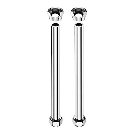 Kit de tuyauterie de raccordement pour panneau de douche, longueur 500 mm, chromé
