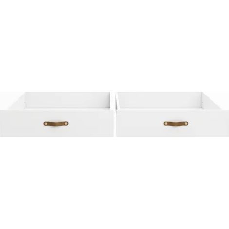 Tiroirs set de 2 blanc 23.7x94.2x59.8cm (1/5)