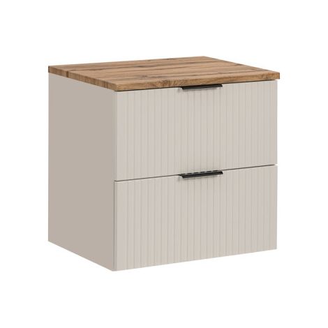 Meuble sous vasque 60 cm + plateau - Georgia Cashmere - Livraison gratuite