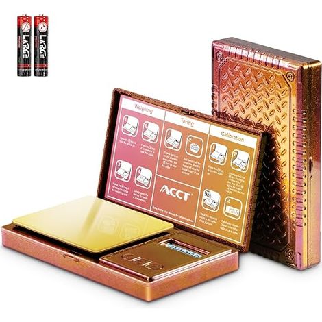 Digital Pocket Scale, Mini Scale 0.01g x 500g, Grams and Oz 6 Units, Tare Accurate Scales for Jewelry (Pink) (1/5)