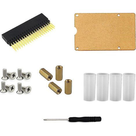 Extra hoher, stapelbarer 2x20-poliger (40-poliger) Buchsenstecker für Raspberry Pi Modell B+, Pi 2, 3 und 4b mit Acrylbasis (1/4)