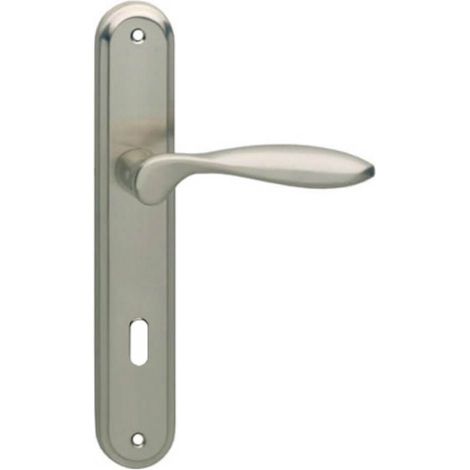 Poignée de porte rétro George Clé 72mm nickel mat - 0019.169526