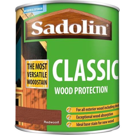 Sadolin 5028473 Classic Wood Protection Redwood 1 litre SAD5028473