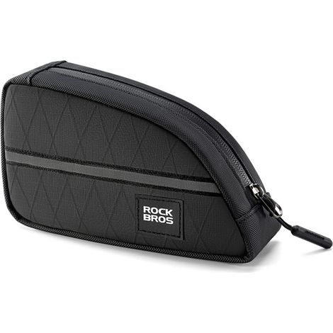 Bolsa triangular para cuadro de bicicleta de 0,8 l - negra (1/3)
