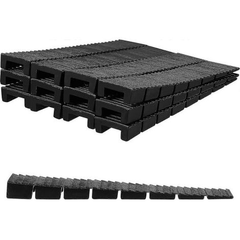Cales de nivellement pour meubles, cales de nivellement en plastique antidérapantes pour lit, étagères, canapés, tables, lot de 20 (1/5)