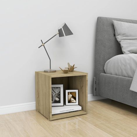Meuble TV pour Salon - Armoire TV Chêne sonoma 37x35x37 cm Aggloméré BV273094 - BonneVie (1/5)
