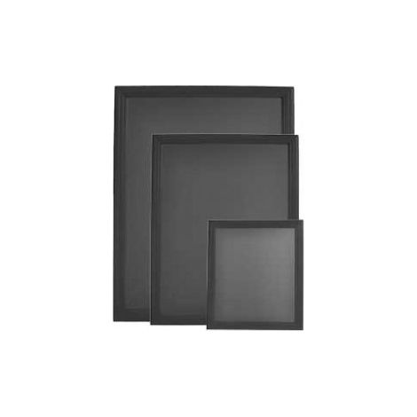Ardoise bois, Universelle - finition noir laqué - kit d'accroche murale inclus - 60x80cm - Securit (1/4)