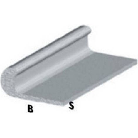 5 x PROFILO ARGENTO H.100 CM UNGHIETTA 22X1 MM