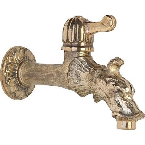Robinet d'écoulement en bronze avec poignée à levier M15/21