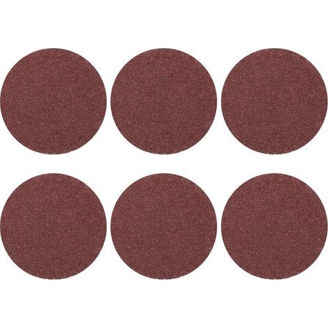 Lot de 30 disques de ponçage 50 mm Grain 40 Papier abrasif à crochet et boucle pour ponceuse orbitale aléatoire pour travail du bois, automobile (1/5)