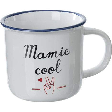 42 CL süße Wörter emailen Tasse - Oma
