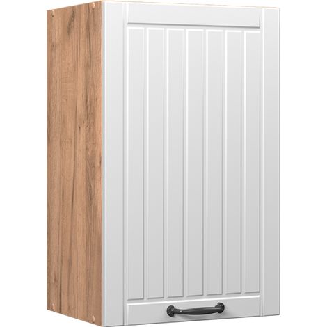 Pensile da cucina Fame-Line, Bianco rustico, 45 cm, Vicco