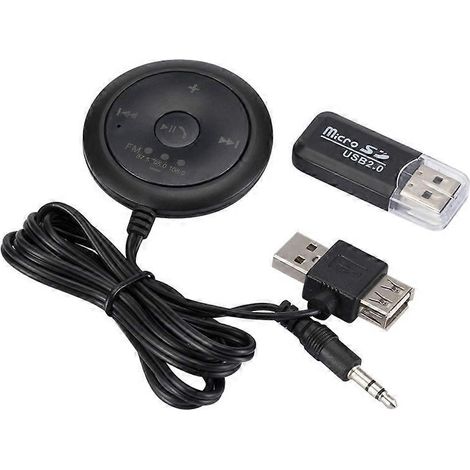Autoradio mains libres FM Bluetooth avec entrée AUX et lecteur MP3 intégré à la console centrale (1/4)