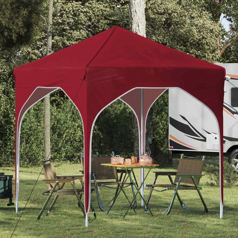 Teenpull – Pop-up Partyzelt 194 x 194 x 245 cm Bordeauxrot (1/5)
