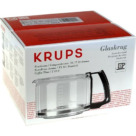 Cafetière à dosettes Krups – Verseuse T10 blanche – Compatible Aroma Pro – Double fonction – Système anti-goutte