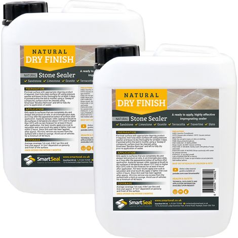 Sandstone/Natural Stone Sealer - Dry Finish - 2 x 5 Litre