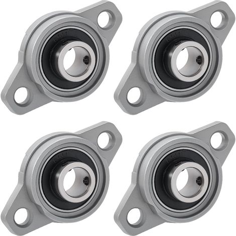 4 Pièces Paliers a Semelle Roulements à Bride Rhombique Bloc D'oreiller Roulements a Billes Bride Roulement (12mm Diamètre Intérieur) (1/5)