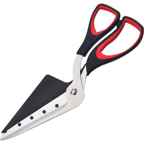 These sharp pizza scissors feature food-grade blades, making them more efficient than a pizza knife. These professional scissors allow you to cut your pizzas with ease. (1/5)
