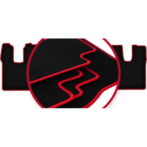 CARLUX-RED Autofußmatten für: MAN TGL/TGM schmal, Schlafkabine 3-teilig (2005-)