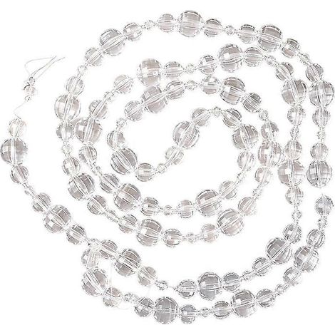 Christmas Beaded Pendant Pearl String Tree Ornament Plastic 120 Cm Lightweight (1/4)
