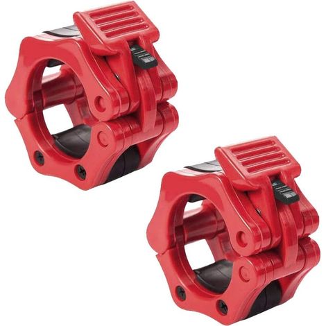Dumbbell Collar 50mm Dumbbell Clasps Dumbbell Bar Clasp Dumbbell Collars for Dumbbell Bar Curl Bar Dumbbell Bar 1 Pair of Weight Bar Clamps. Clasp necklaces.