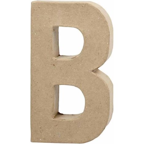 Lettre décorative - Non spécifié - réf 26601 - Papier mâché - Beige - Intérieur