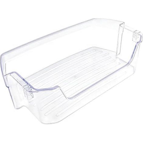 Le bac de rangement pour porte de réfrigérateur WR71X38307 est compatible avec plusieurs modèles de réfrigérateurs et mesure 13,58 x 7,4 x 4,02 pouces. (1/5)