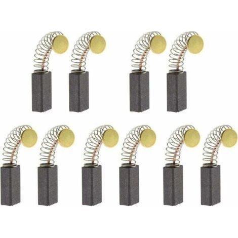 Motor Carbon Brushes Universal Power Tool Replacement Parts for Angle Grinder Orbital Sander 5 Pairs- (1/4)