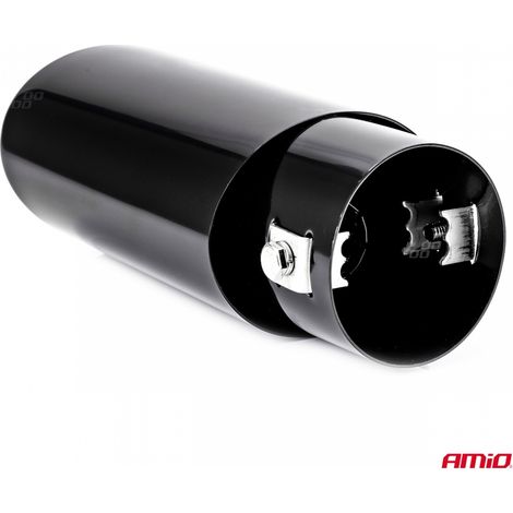 Embout de silencieux d'échappement en acier inoxydable MT 020B noir AMIO-02351 (1/4)