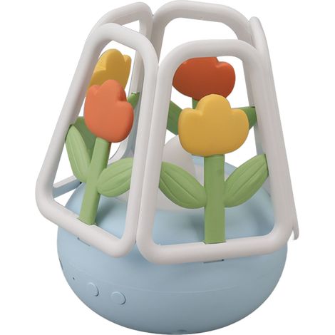 LED-Nachtlicht im Tulpen-Design aus Silikon mit 5 Leuchtmodi und wiederaufladbarem 1200-mAh-Akku für Schlafzimmer und Zuhause, Blau (1/5)