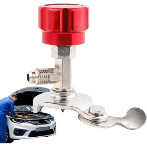 Adattatore per ricarica del climatizzatore – Strumento universale per la ricarica del refrigerante R134a/R410a, connessione rapida e a tenuta stagna.